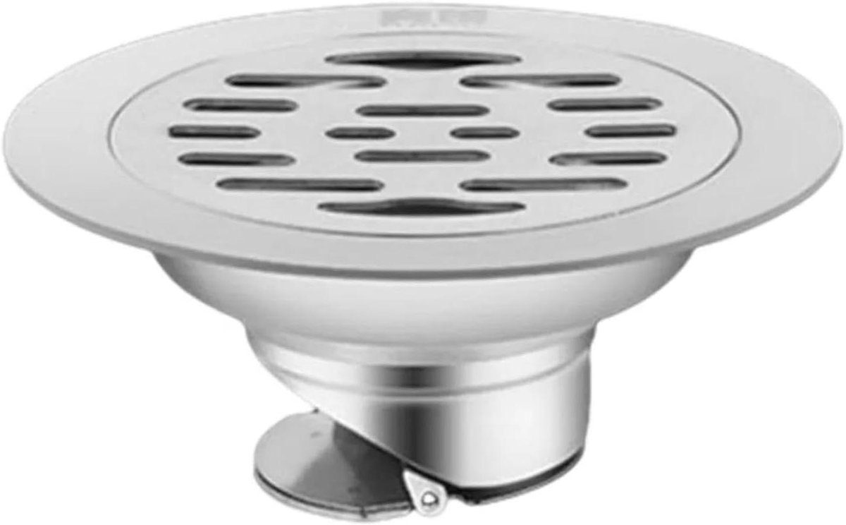 Afvoerrooster RVS - Drainage deksel - Wateroverlast voorkomen - Antislip oppervlak - 2 stuks - Zilverkleurig