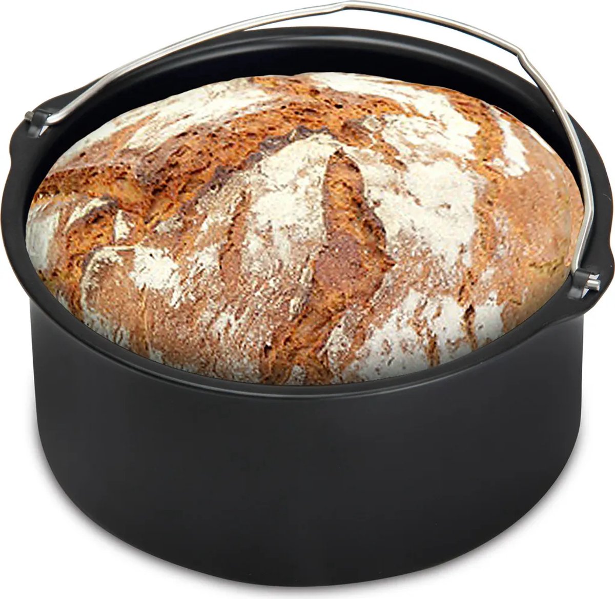 Universele bakaccessoires voor 6-inch airfryers, cakemandjes, vaatwasbestendige broodmandjes, bakplaten met antiaanbaklaag.