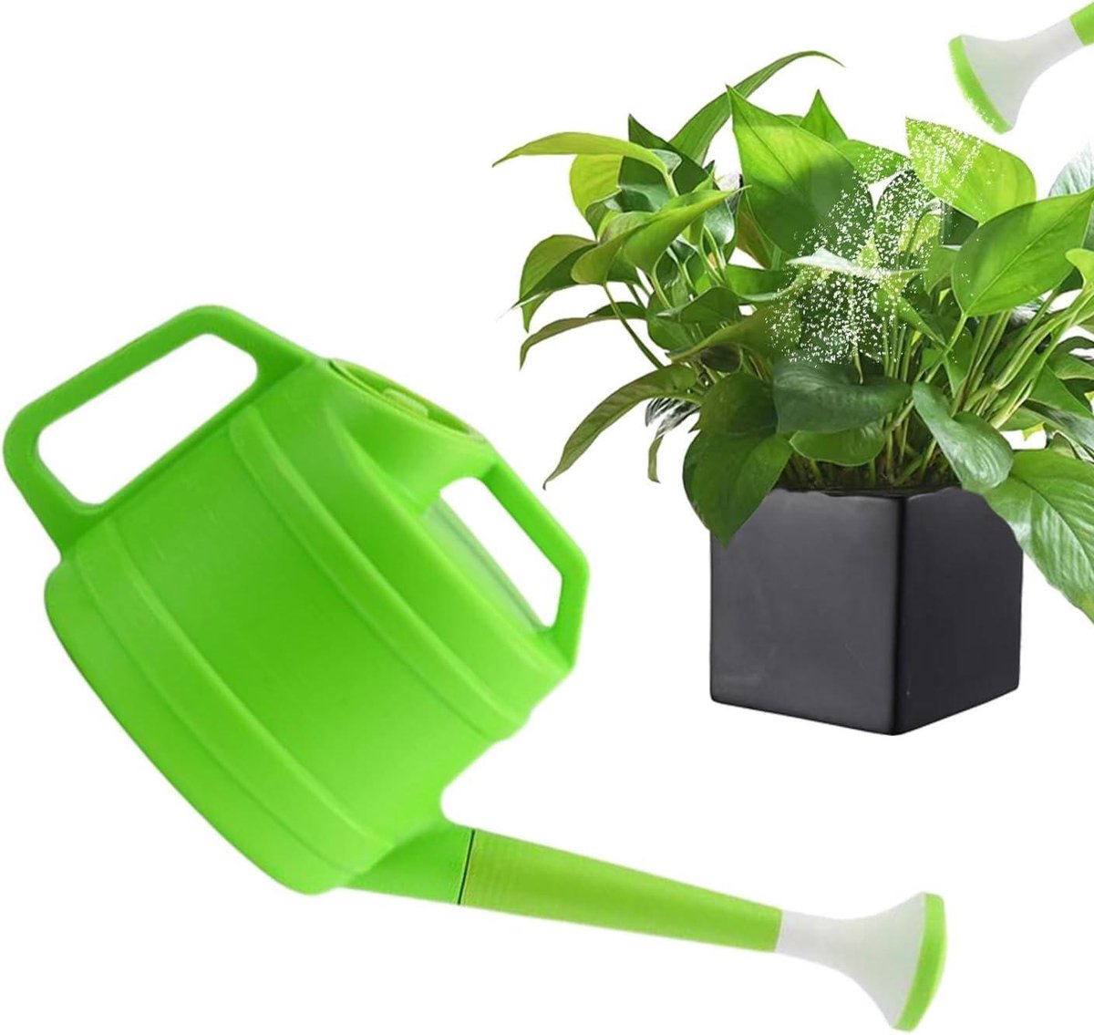 Tuingieter Lange Tuit - Bloemen gieter - Planten Verzorgen - Afneembare Sproeikop - 40 x 16 cm - Groen