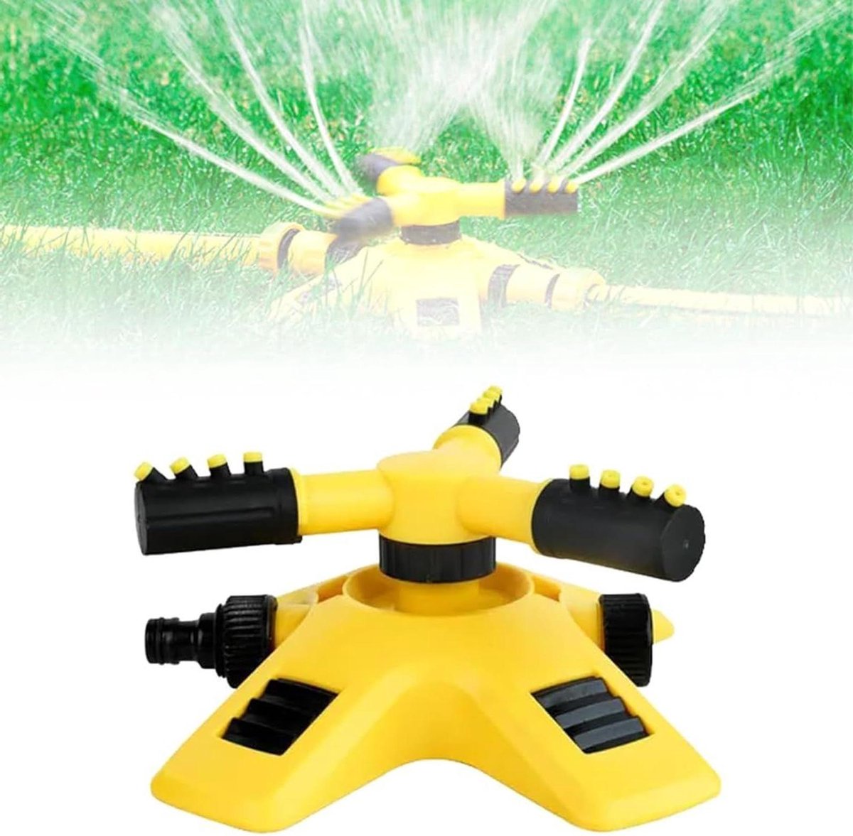 Gazon Sproeier - Tuinsproeier Grondsproeier - Gazon Irrigatie - 360 Graden Rotatie - 30.6 x 20 x 9.6 cm - Meerkleurig
