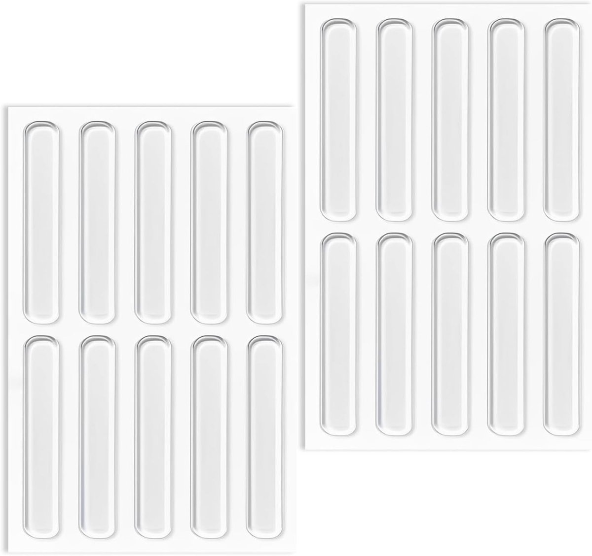 20 Stuks Transparante Siliconen Bumpers voor Meubels - Zelfklevende Bescherming voor Deuren en Laden, Geluidsdempende en Schokabsorberende Pads