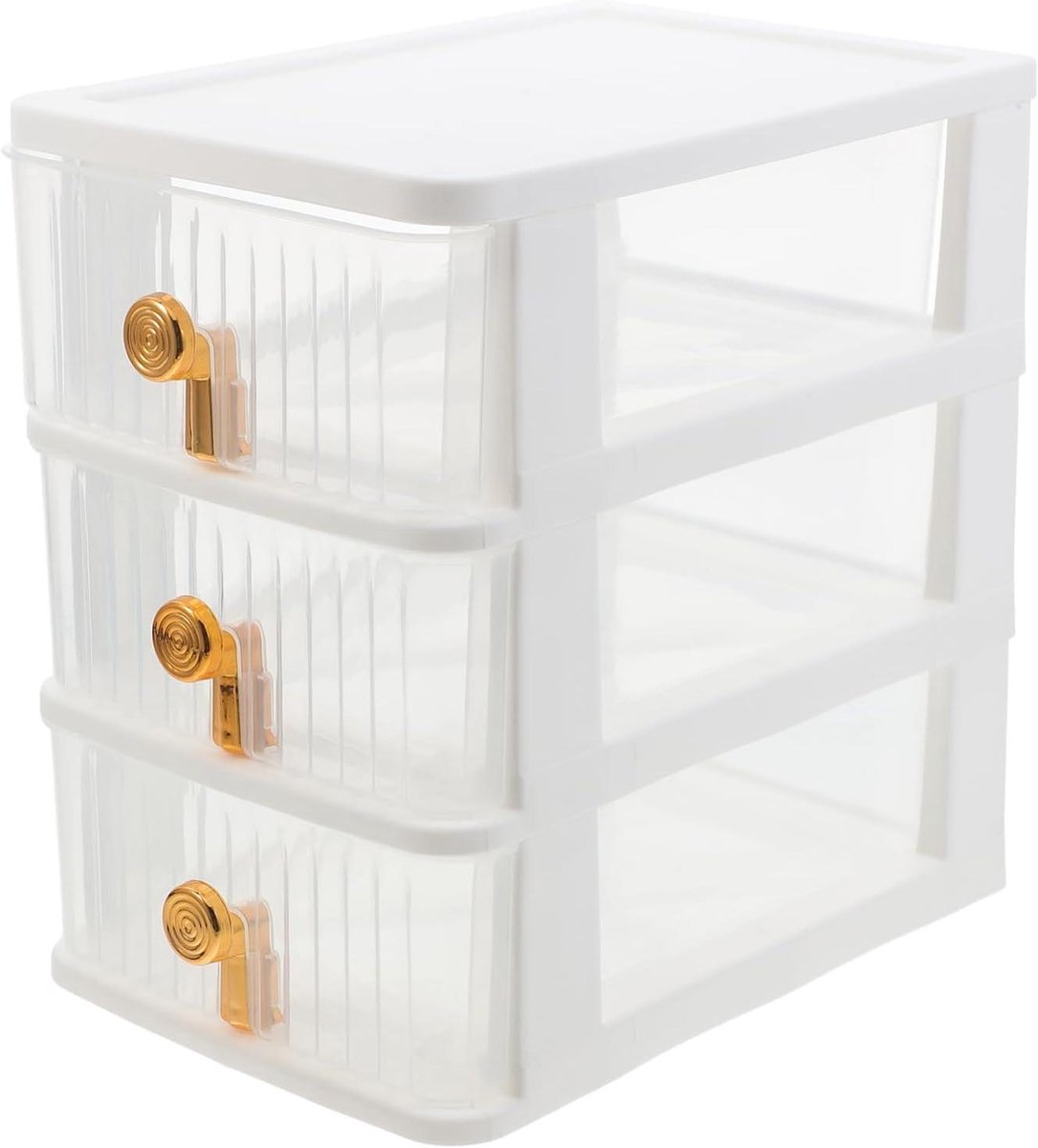 Bureau Organizer - Opbergdoos Lades - Bureau Opruimen - Transparant Ontwerp - 22x15 cm - Wit