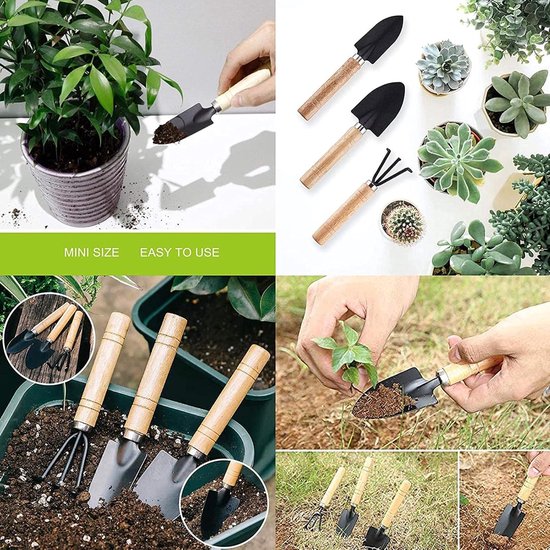 Tuingereedschap Set - Tuin Tools - Planten Verzorgen - Ergonomische Handgrepen - 3 Delig - Roestvrij Staal van Tuingereedschap. — afbeelding 5