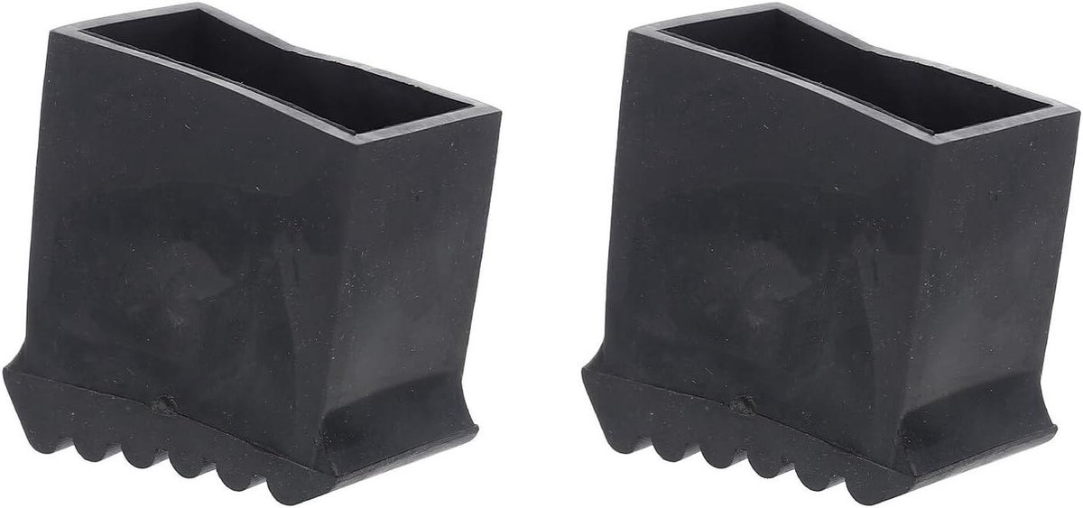 Laddervoeten Beschermers - Rubber Pads - Vloeren Beschermen - Antislip Slijtvast - 2 Stuks - Zwart