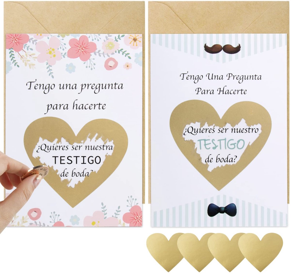 Dailygoody - Spaanse huwelijksuitnodigingen - Wenskaarten - Bruiloft - Kaarten voor Spaanse bruiloft - Perfect voor jouw speciale dag - Uni...