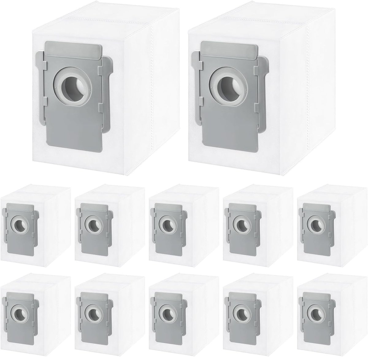 12 stuks stofzuigerzakken - Voor iRobot Roomba i3 i3+, i4 i4+, i5 i5+, i6 i6+, i7 i7+, i8 i8+, j5 j5+, j6 j6+, j7 j7+, j8 j8+, j9 j9+, s9 s9+, 104 105 405 504 505 705, 10 Max-Essential Robot Vacuum
