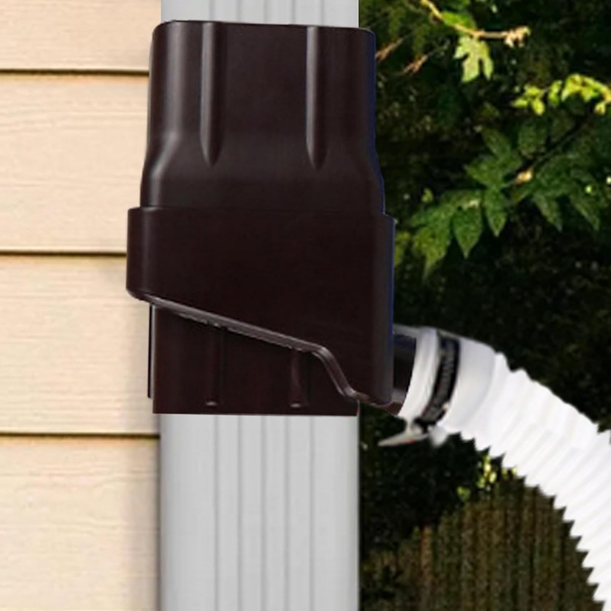 Regenwater Opvangsysteem - Water Collector Set - Duurzaam Water Gebruik - Verstelbare Capaciteit - Voor 3x2 Inch - Bruin