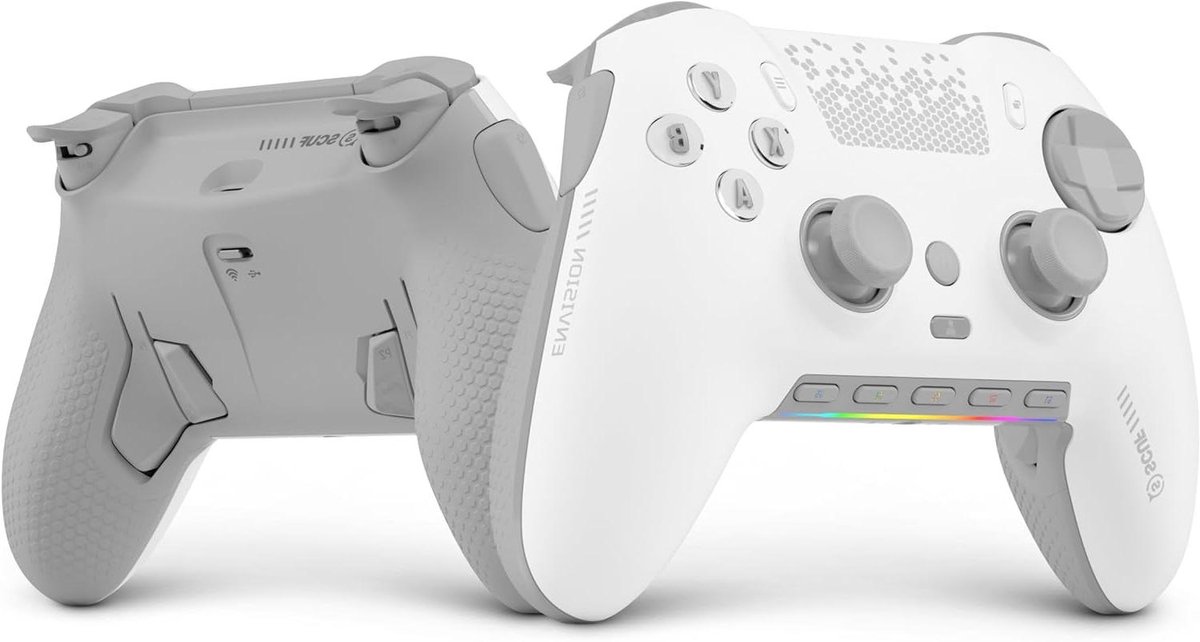 Draadloze Gamecontroller - PC Controller - PC Gaming - Anti-drift Hall-effect - 165 x 1075 x 635 cm - Wit