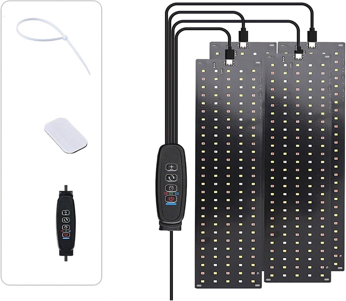 Plantenlamp Kweeklamp - Groeilamp LED - Zaailingen Starten - Volledig Spectrum - 20W 540 LED - Zwart