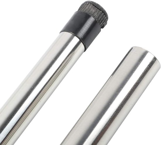 Uitschuifbare Kledingstang - Telescopische Kaststang - Kast Organiseren - Roestvrij Staal - 58-98 cm - Zilver — afbeelding 3