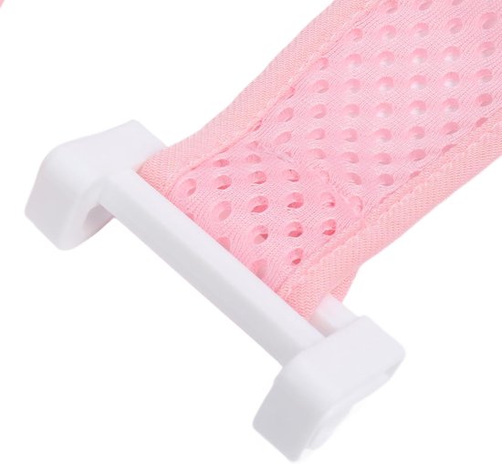 Babybadzitje Net - Badondersteuning Baby - Veilig Baden - Universeel Pasvorm - 30 x 23 x 4 cm - Roze — afbeelding 4