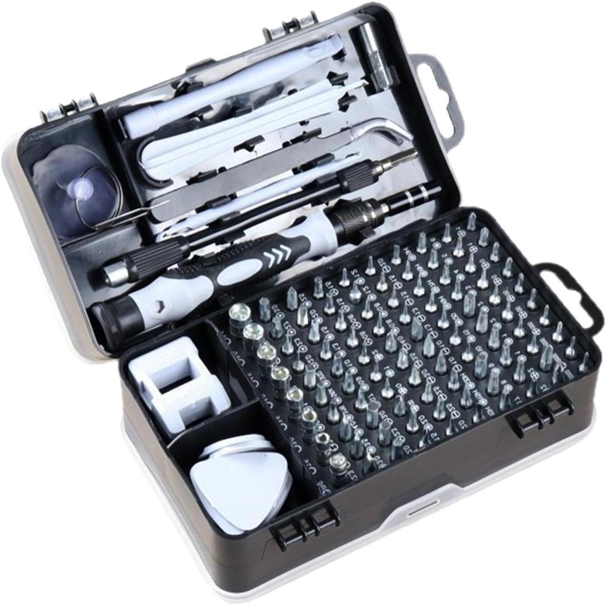 Schroevendraaier Set - Reparatieset Precisie - Elektronica Repareren - Magnetische Bits - 115-in-1 - Grijs
