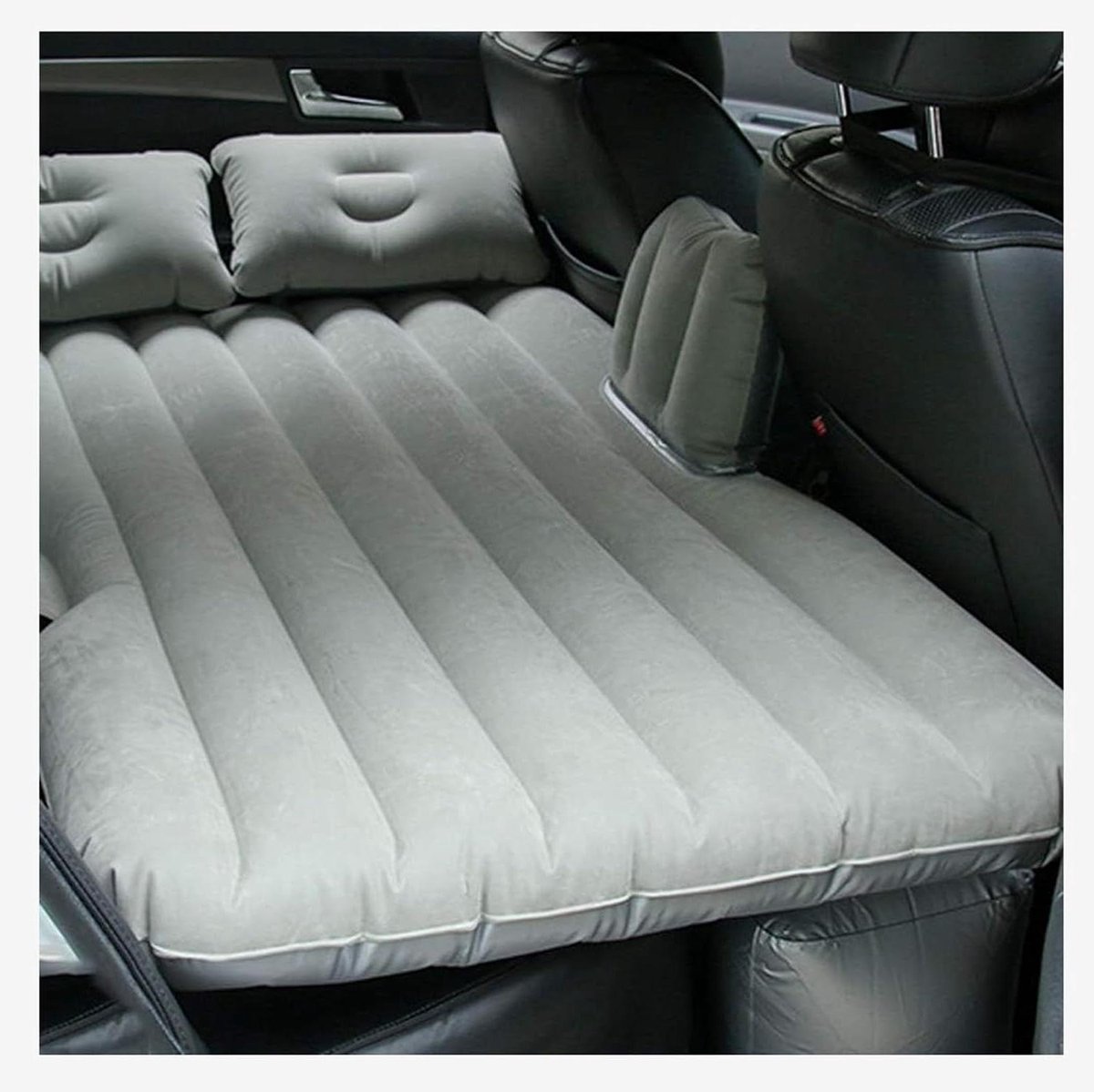 Luchtbed Auto - Opblaasmatras Kampeerbed - Comfortabel Slapen - Zelfopblaasbaar - 1.5 kg - Grijs