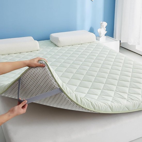 Vloer Futon Matras - Japanse Mat Opvouwbaar Matras - Comfortabel Slapen - Traagschuim en Latex - 150 x 190 cm — afbeelding 2