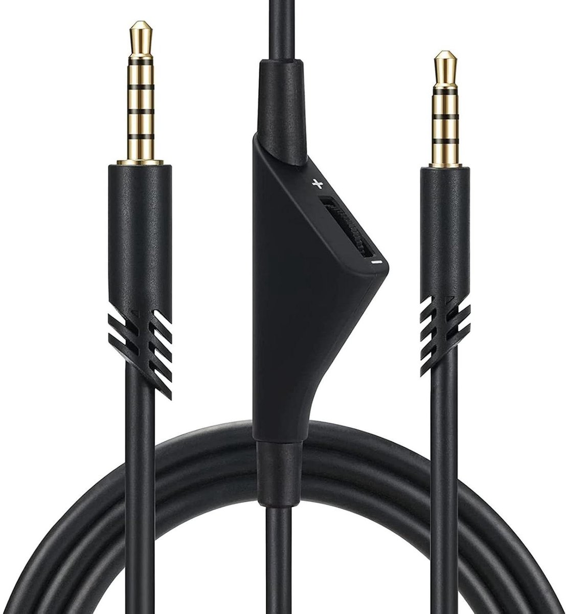 Gaming Headset Kabel - Verlengkabel Audio - Gaming Geluid - Verstelbaar Volume - 2 Meter - Zwart