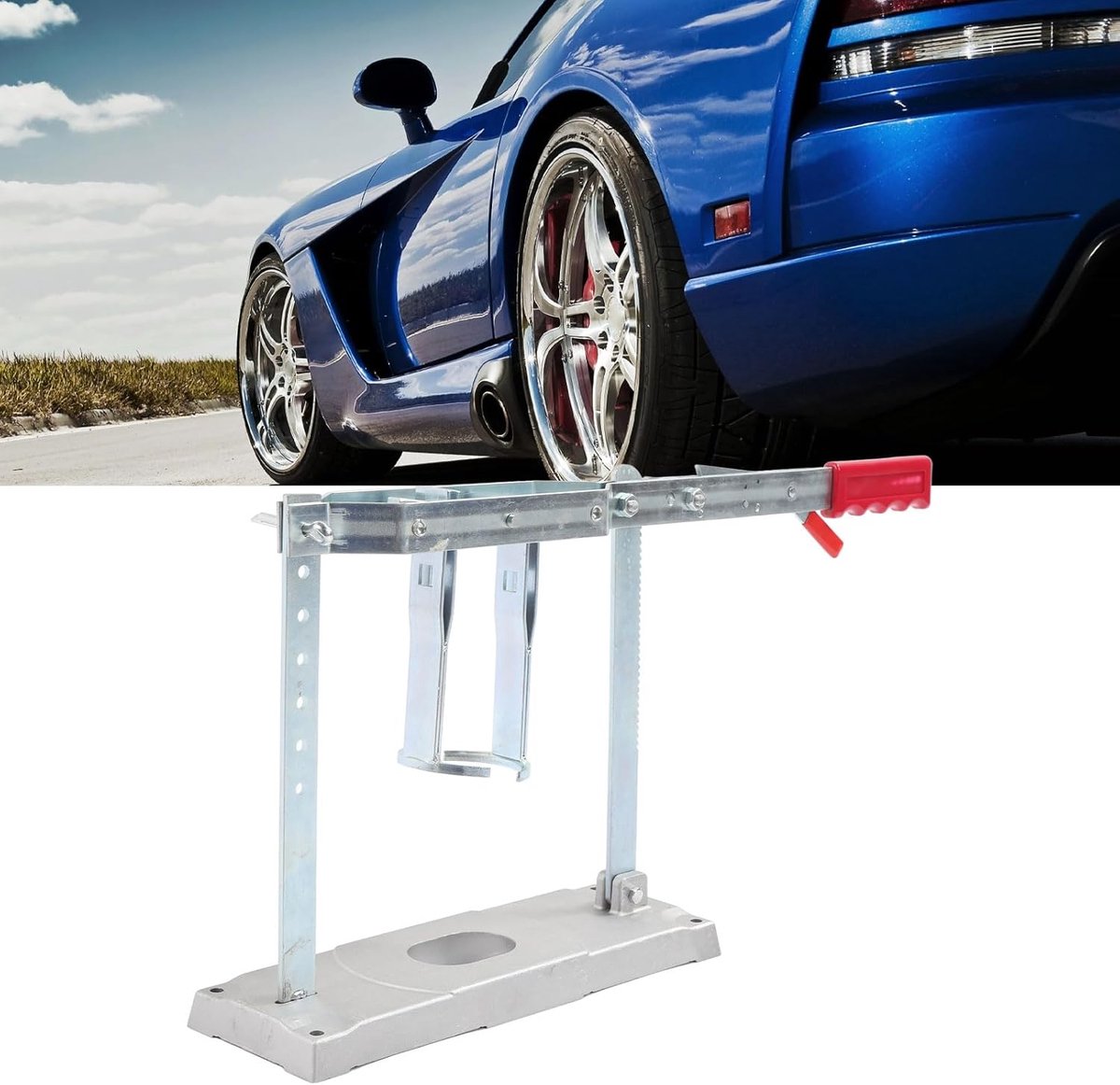 Koppelingveer Compressor - Veer Demontage Tool - Auto Onderhoud - Robuust Metaalontwerp - Universeel - Zilver