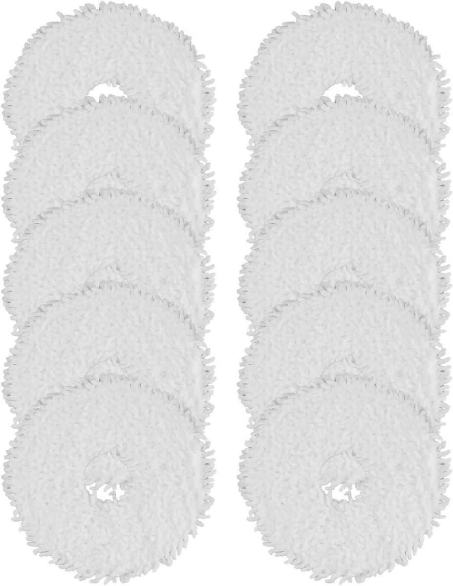 Microvezel Dweildoeken - Robotstofzuiger Doeken - Vloeren Reinigen - Specifiek voor Eureka J12 Ultra - 10 stuks - Zoals afgebeeld