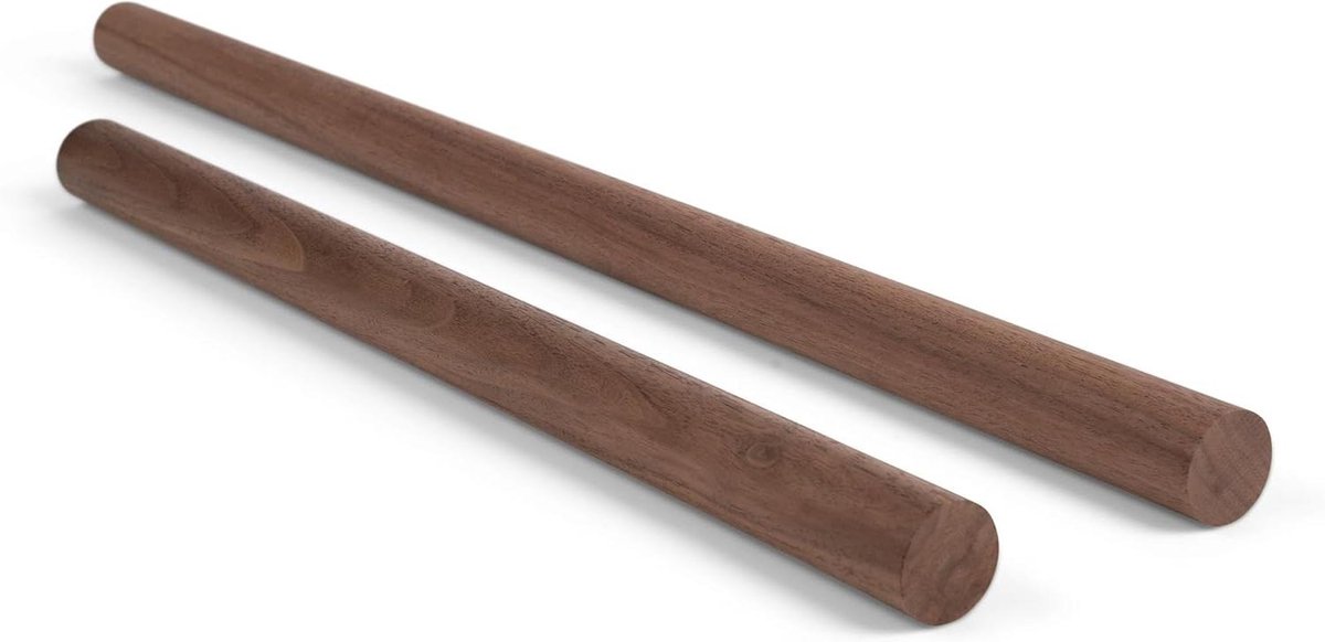 Ronde Houten Staaf - Houten Rondhout Notenhout Staaf - Meubelbouw en Doe-het-zelf - Glad Geschaafd Massief Hout