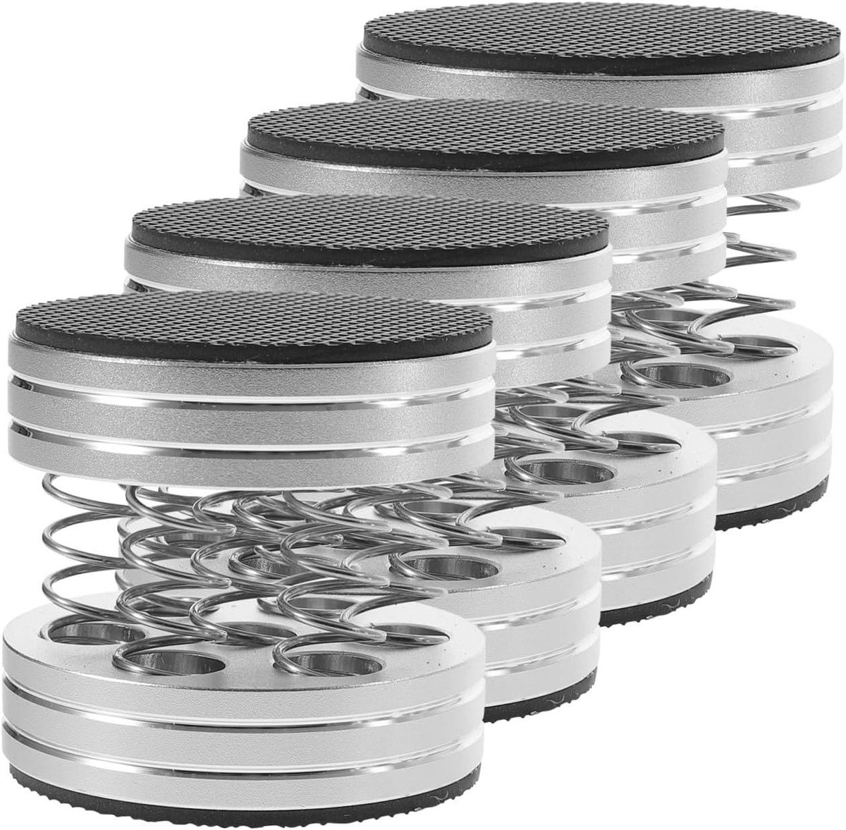 Luidspreker Isolatie Voeten - Trillingsdempers Veerpads - Hifi Geluid Verbeteren - Zonder Schroeven te Monteren - 4.4 x 4.4 cm