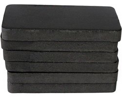 Tapis de course - Tapis d'entraînement - Protection du sol - Absorption des chocs - 20 x 10 cm - Noir