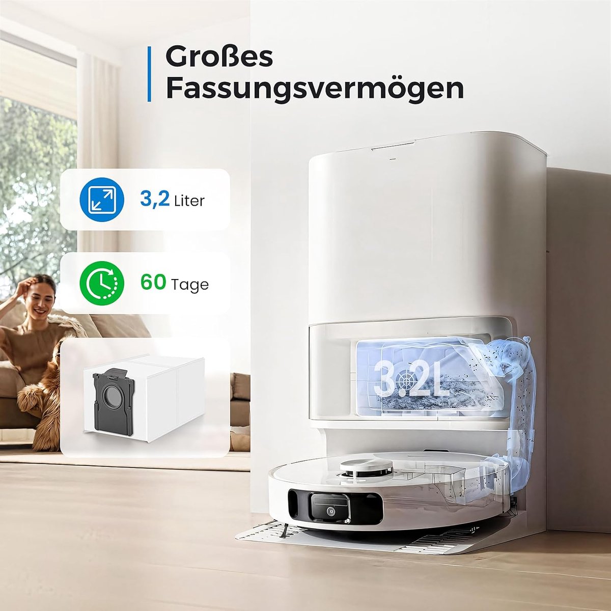 Stofzuigerzakken - Reservezakken Stofzakken - Robotstofzuiger Onderhoud - Hoge Filterprestaties - 16 stuks - Wit