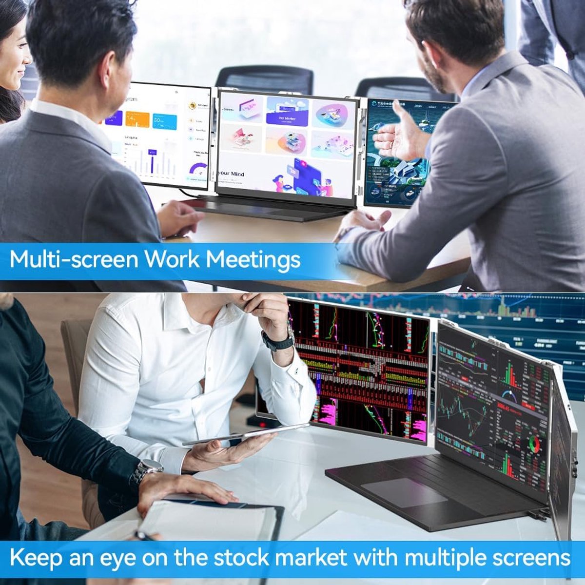 Laptop Scherm Extender - Draagbaar Monitor - 15 inch thumbnail 2