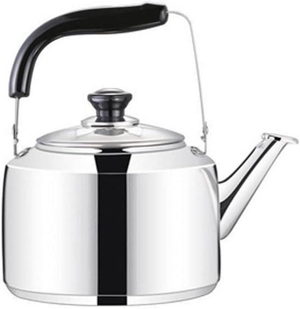 Waterkoker Ketel - Theepot Kookplaat - Water Koken - Dubbele Bodem - 6L - Zilver