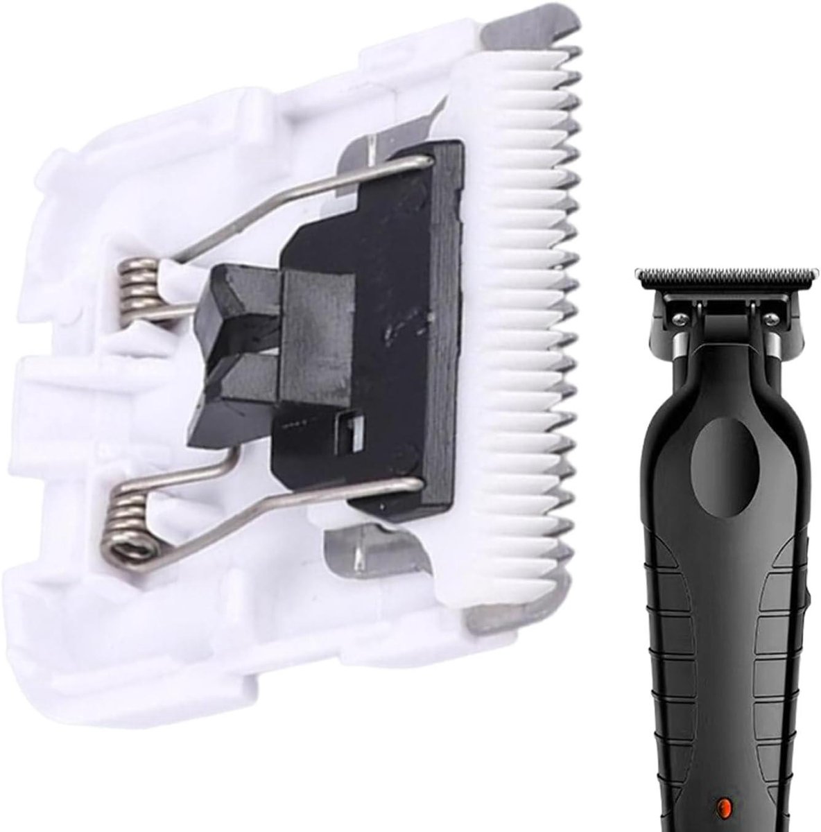 Trimmer Opzetstuk - Scheerhoofd Accessoire - Precisie Scheren - Keramische Bladen - 5 x 5 x 2 cm - Wit