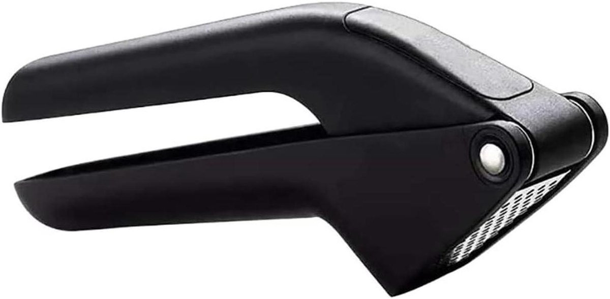 Knoflookpers - Gemberpers Knoflookbreker - Koken en kruiden - Grote capaciteit - 17.2 cm - Zwart