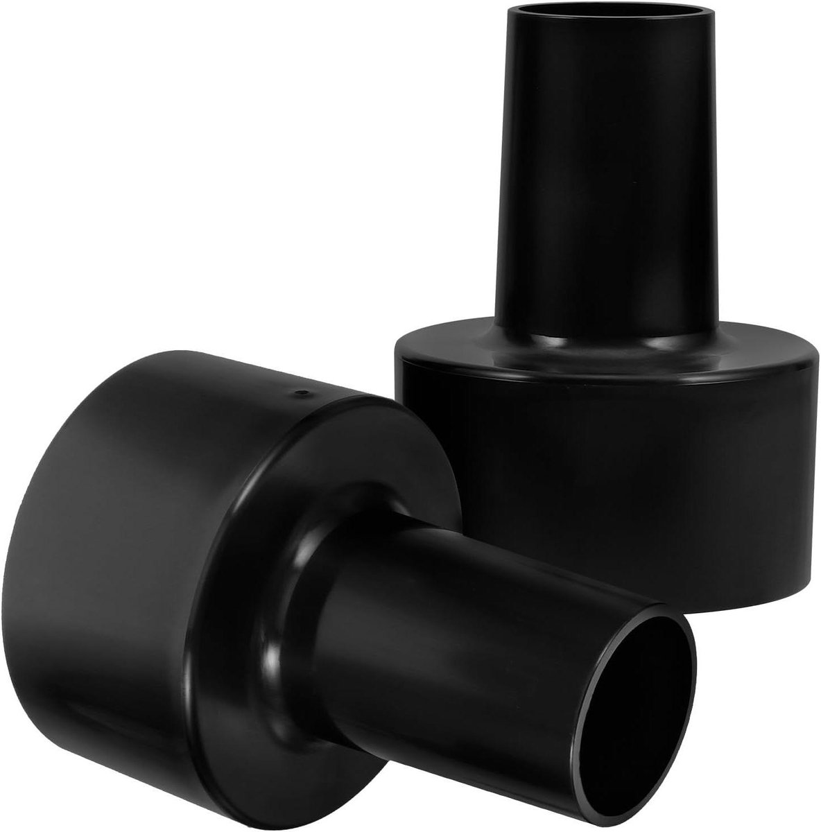 Stofzuigerslang Adapter - Slangkoppeling Stofzuiger - Werkplaats Reinigen - Duurzaam PVC Materiaal - 8.3 x 6 x 6 cm - Zwart