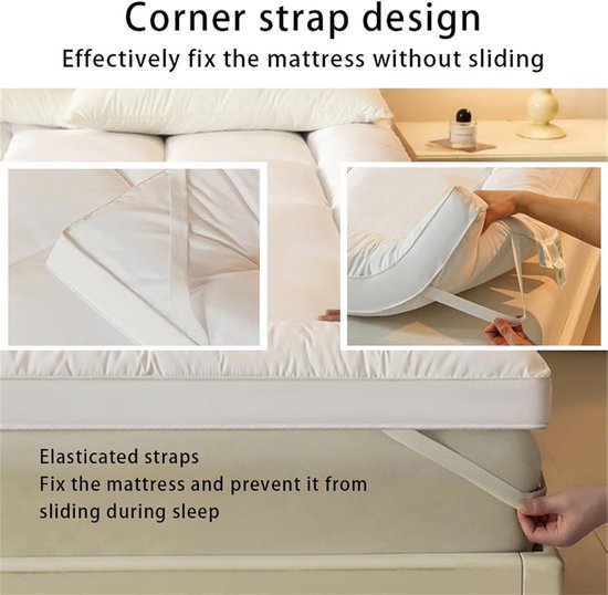 Opvouwbare Futon Matras - Vloermatras Tatami - Comfortabel Slapen - Ademend en Zacht - 150x200cm - One Color — afbeelding 3