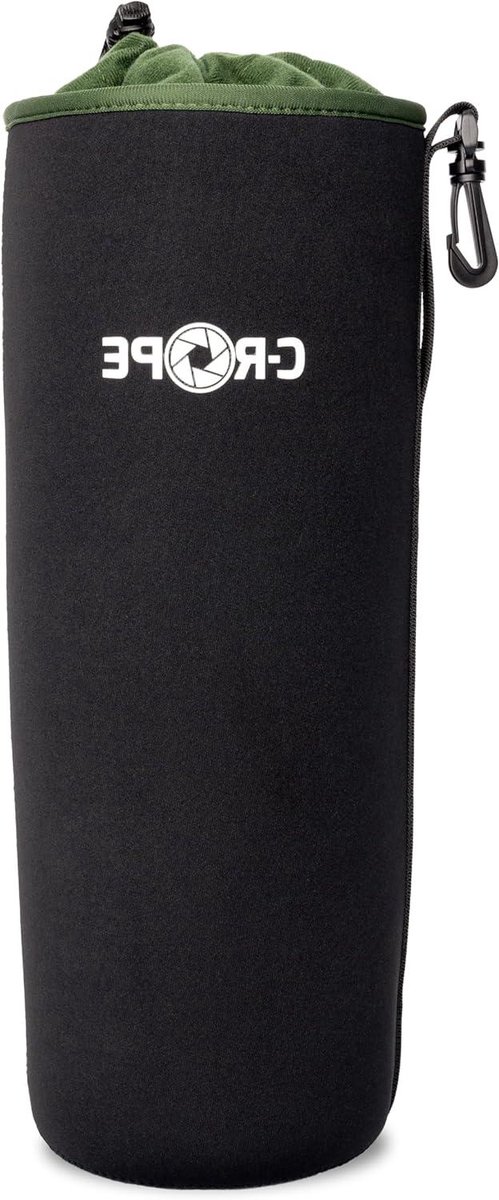 Lenzen Zak - Lenskoker Camera - Camera Beschermen - Neopreen Fleece Voering - XXS tot XXL - Zwart