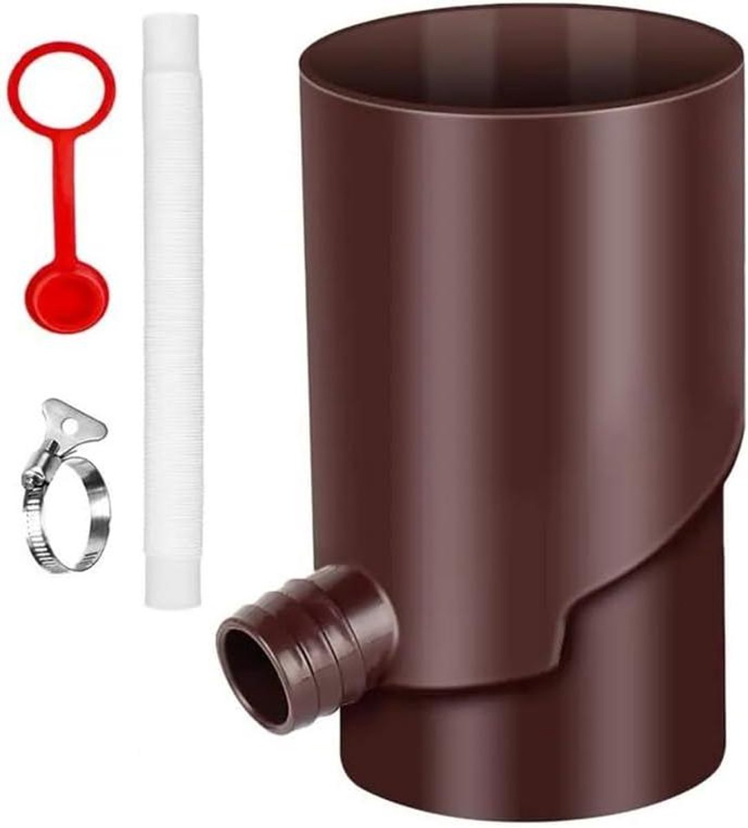 Regenwateropvangset - Regenton Accessoires - Water Besparen - UV-Bestendig Materiaal - 361.87 Gram - Bruin