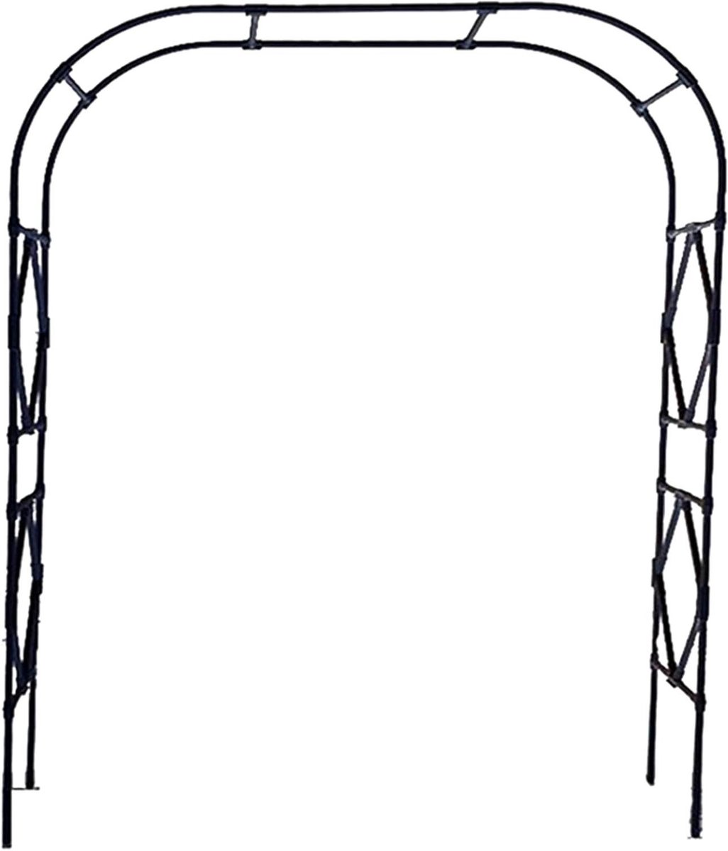 Tuinboog - Rozenboog Pergola - Planten Klimmen - Roestwerende Coating - 150 X 240 cm - Zwart