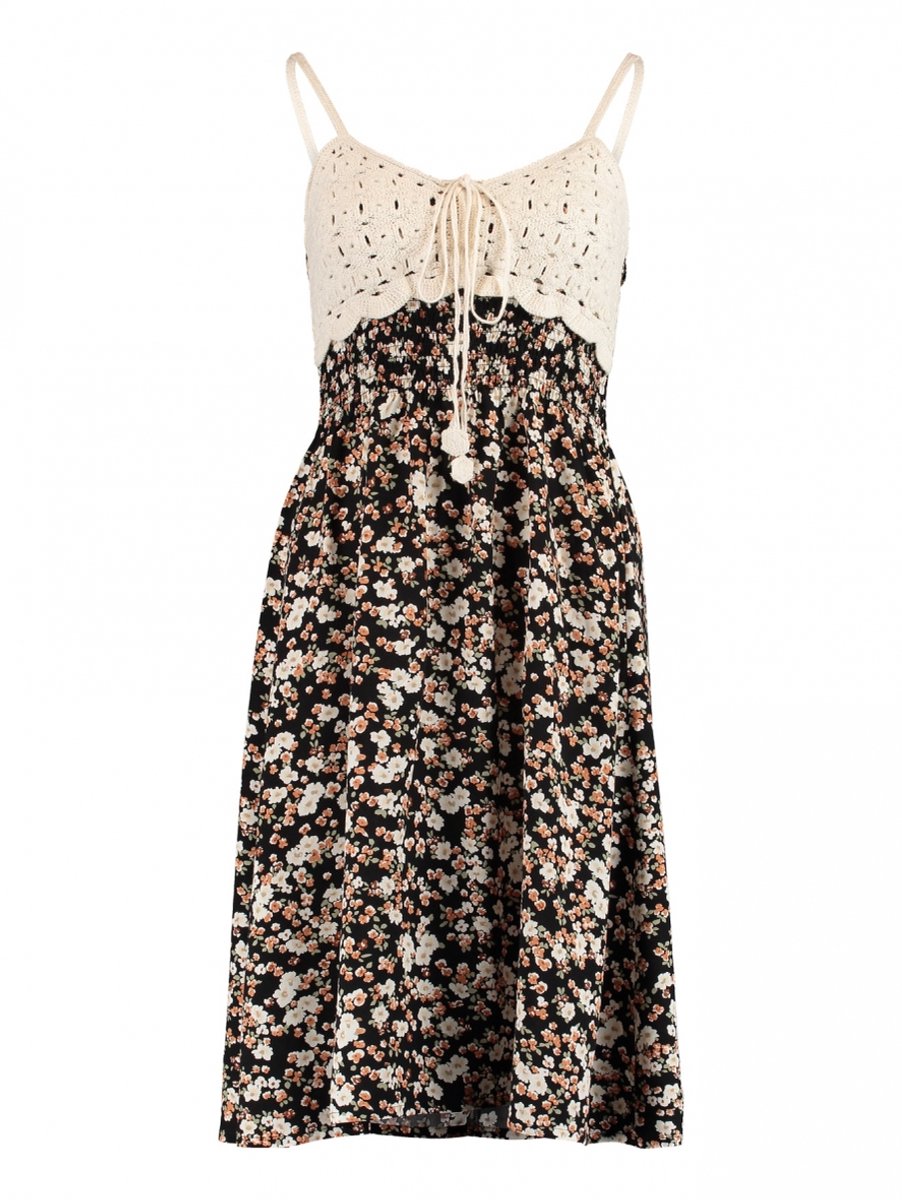 Hailys zomerjurk voor dames - zwart - S