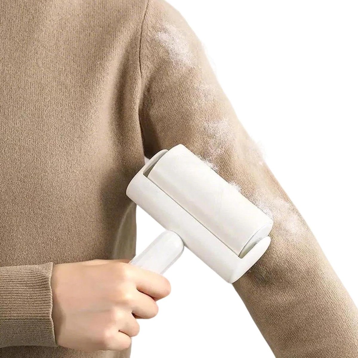 Pluisroller Extra Kleverig - Huisdier Haarverwijderaar - Kleding Reinigen - Schuin Scheur Ontwerp - Klein - Wit