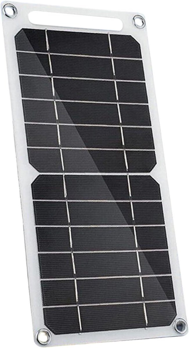 Draagbare Zonnepaneel - Opvouwbare Oplader - Buiten Opladen - Snelle 3A Uitgang - 30x18 cm - Zwart