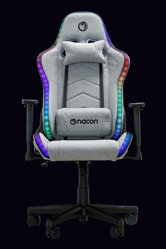 Gaming Stoel - Ergonomische Stoel - Langdurig Gamen - Verstelbare 3D Armleuningen - Grande - Grijs — afbeelding 4