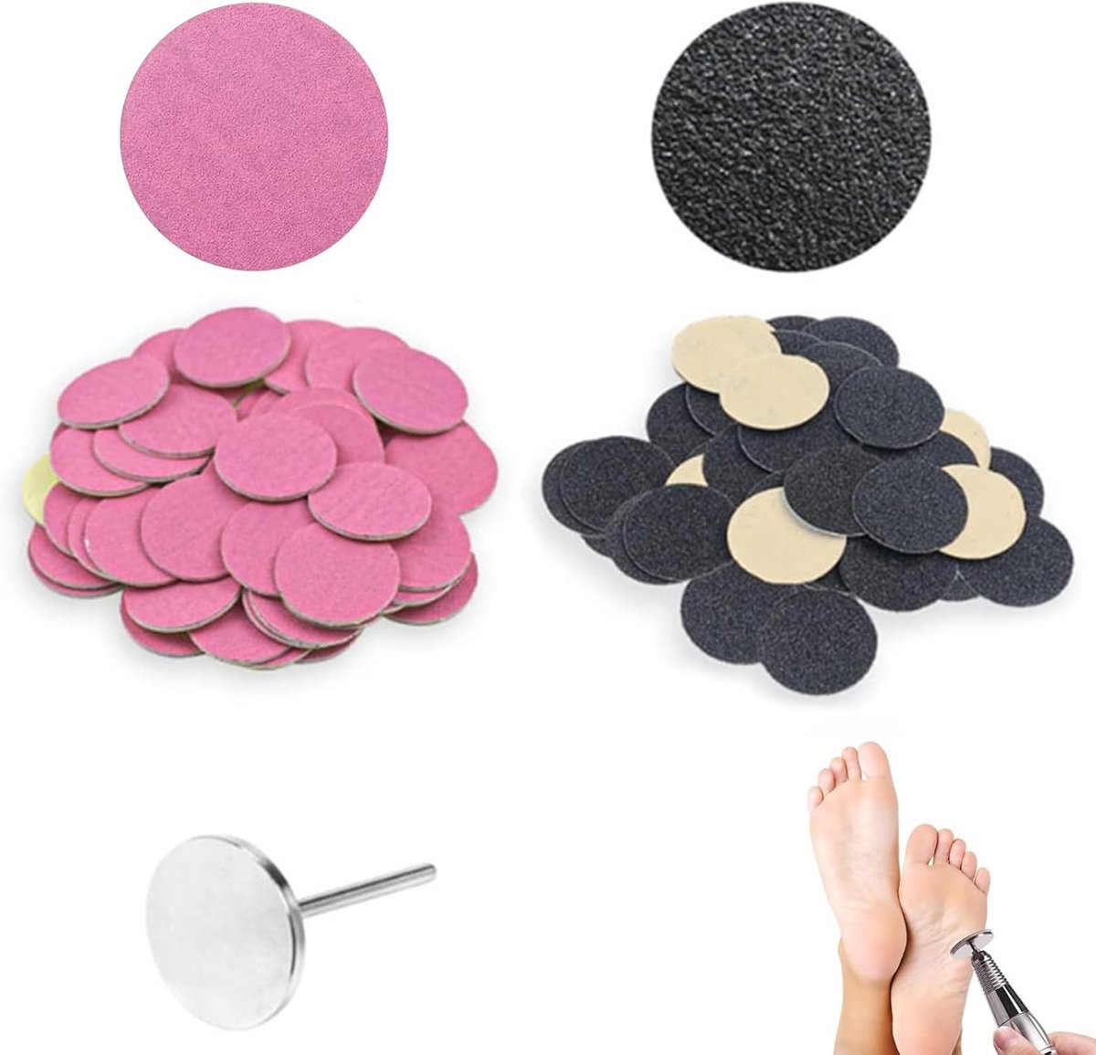 Sanding Disc voor Pedicure, Effectieve Schuurpads voor Eeltverwijdering, Voetverzorging en Hielbehandeling (25mm)