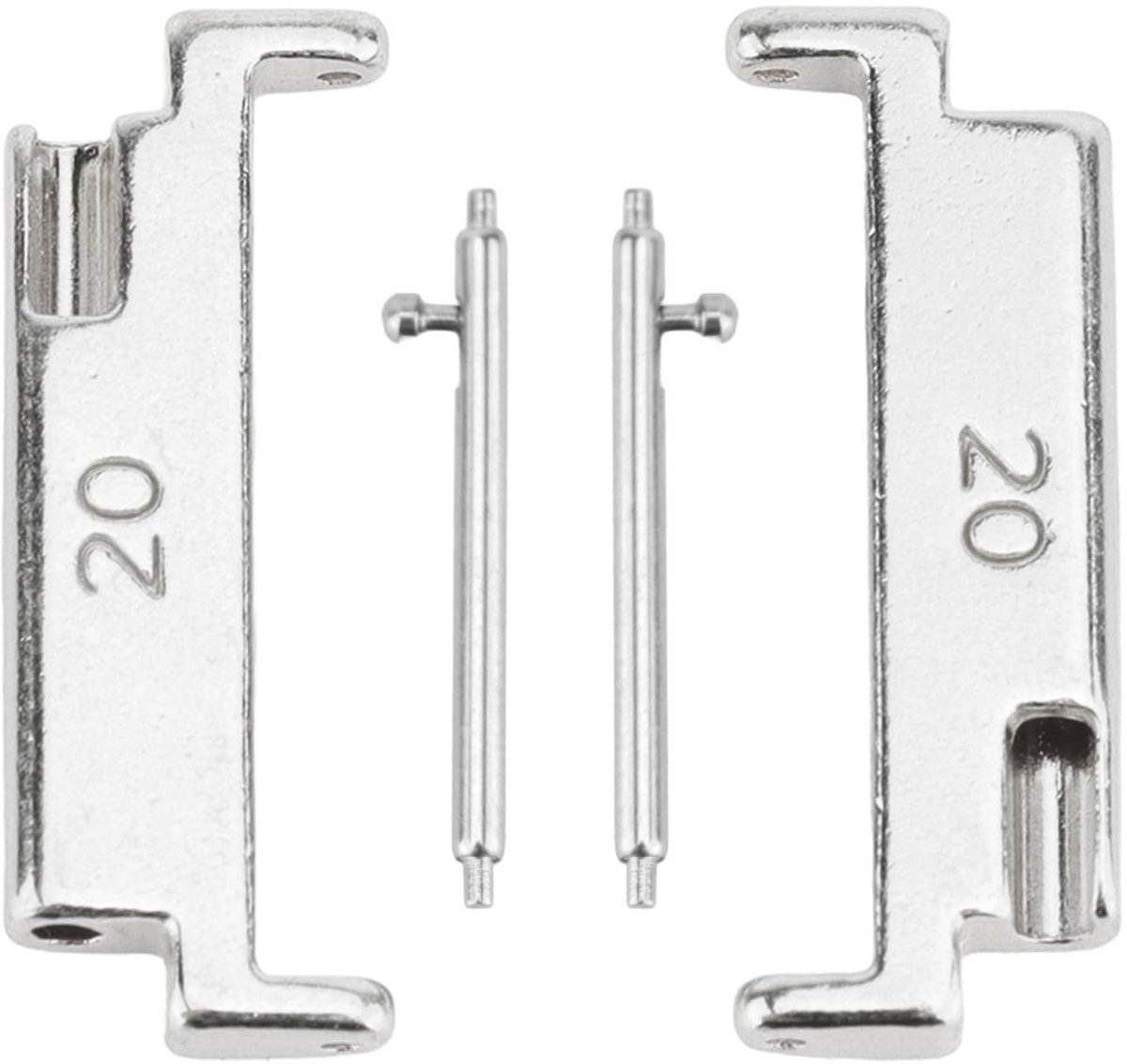 Dailygoods - Innovra - Horlogebandconnector Adapter met Veerriemen, 20-22 mm