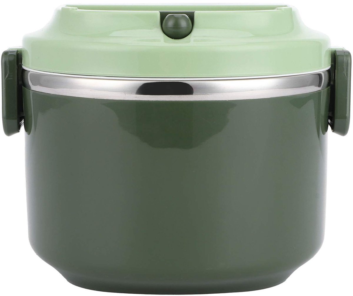 Dailygoods - Enkele Laag Ronde Bento-box voor Warm Eten met Lekvrije Sluiting