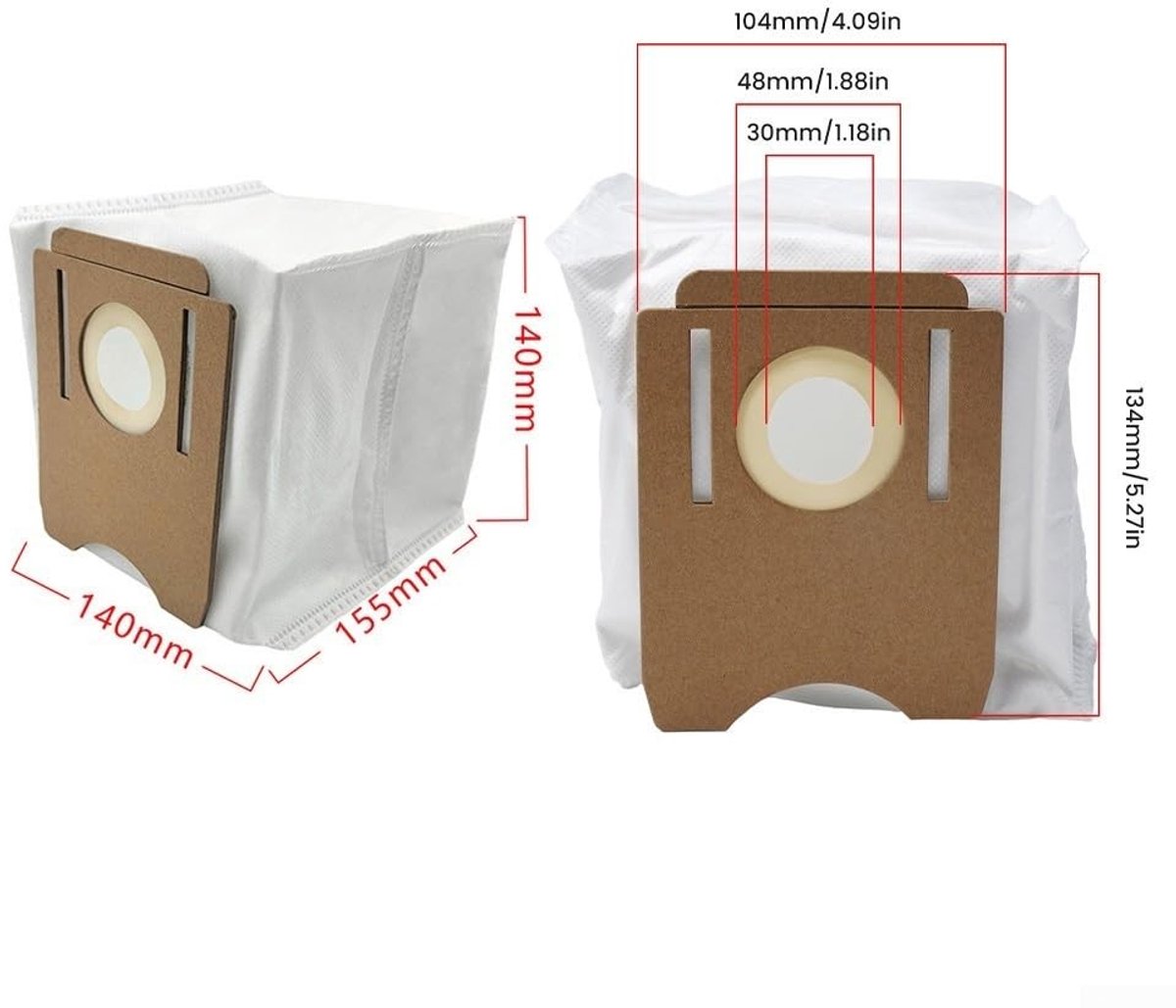 Dailygoods - Set van 10 Stofzakken voor Verbeterde Luchtfiltratie