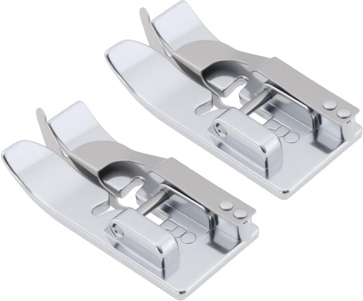 Dailygoods - Set van 2 Blind Stitch Presser Voeten voor Naaimachines - Zilver