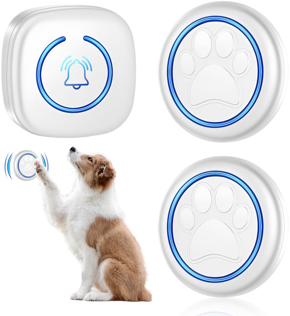 Dailygoods - Draadloze Trainingsbel met Ontvanger en Zenders voor Honden