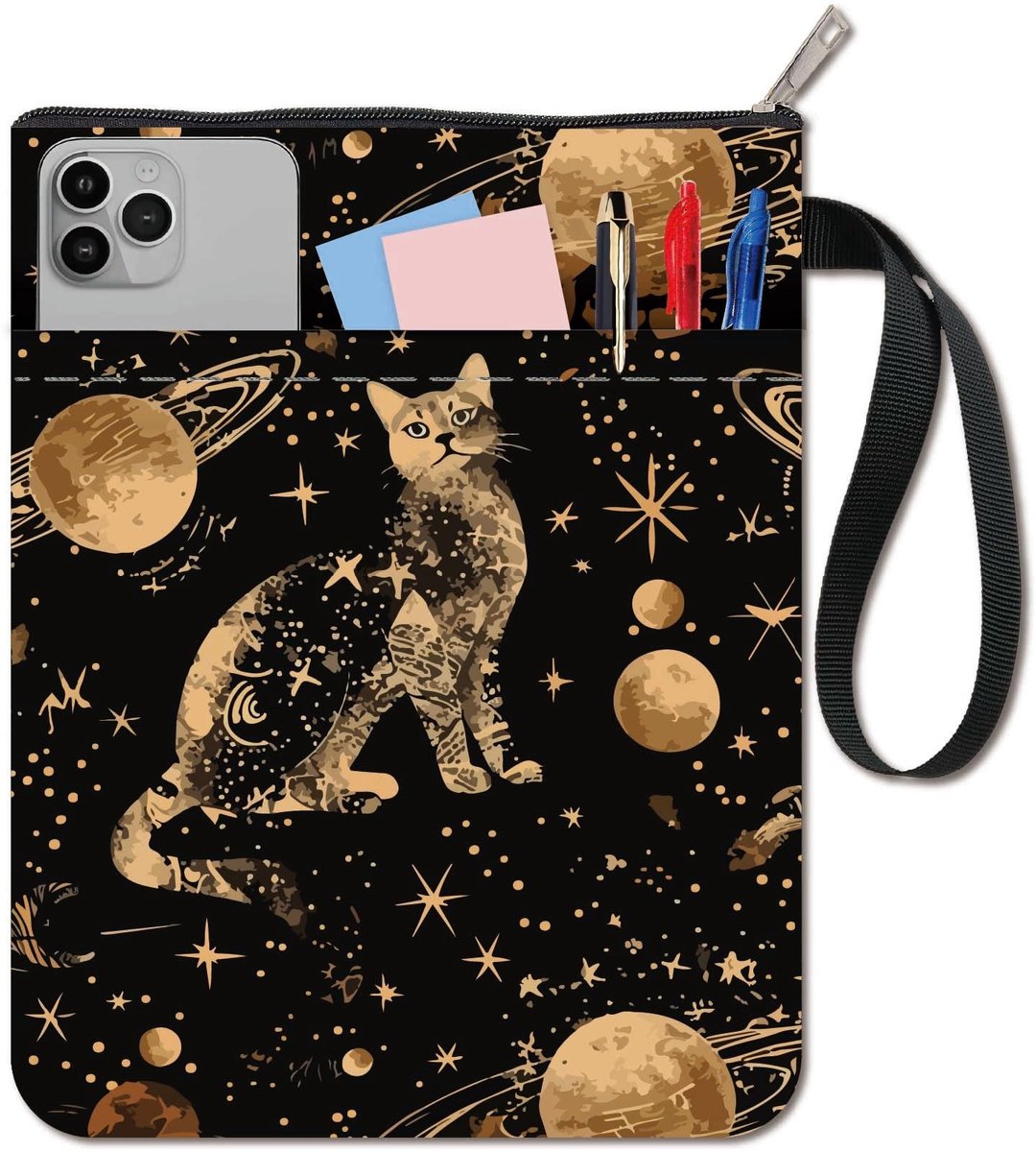 Dailygoods - Wasbare Boekhoezen met Sterren- en Katmotief voor Paperbacks