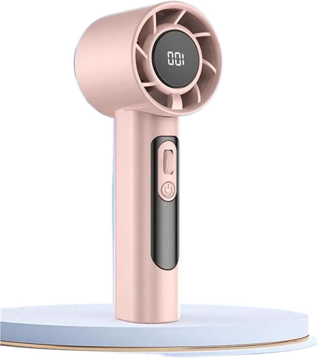 Draagbare Handventilator - Mini Ventilator - Blijf Koel - 100 Windsnelheden - 10x10x10 mm - Roze