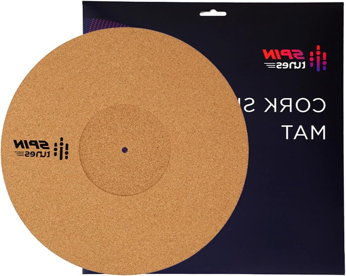 Draaitafelmat Kurk - Vinyl Accessoire - Audio Verbeteren - Antistatisch - 30 cm - Natuurlijk