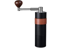 Handmatige Koffiemolen - Metalen Molen - Verse Koffie Maken - Roestvrij Staal - 14 x 14.2 cm - Zwart