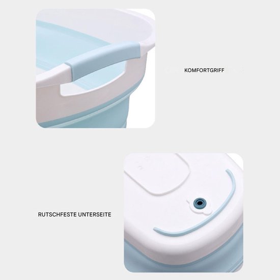 Vouwbaar peuterbad - Draagbaar babybad - Veilig badderen - Ruimtebesparend ontwerp - 6 cm dik - Meerkleurig — afbeelding 5