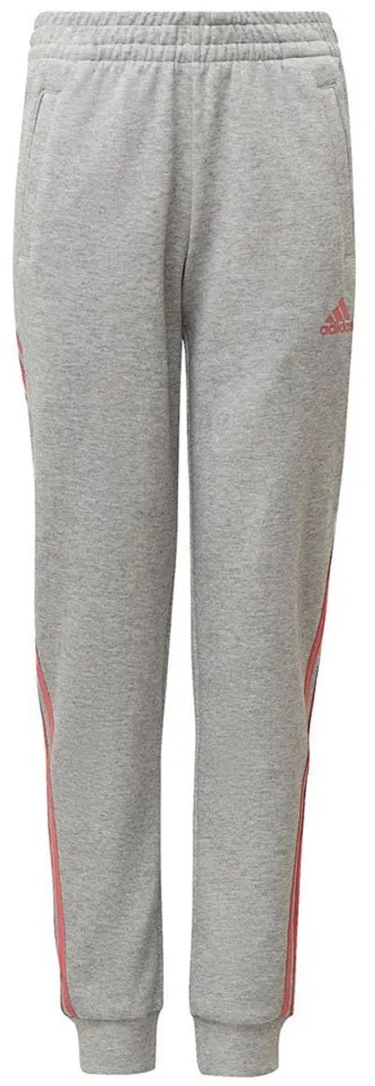 Adidas 3-stripes Tapered Leg Broek 11-12 Years Meisje Grijs